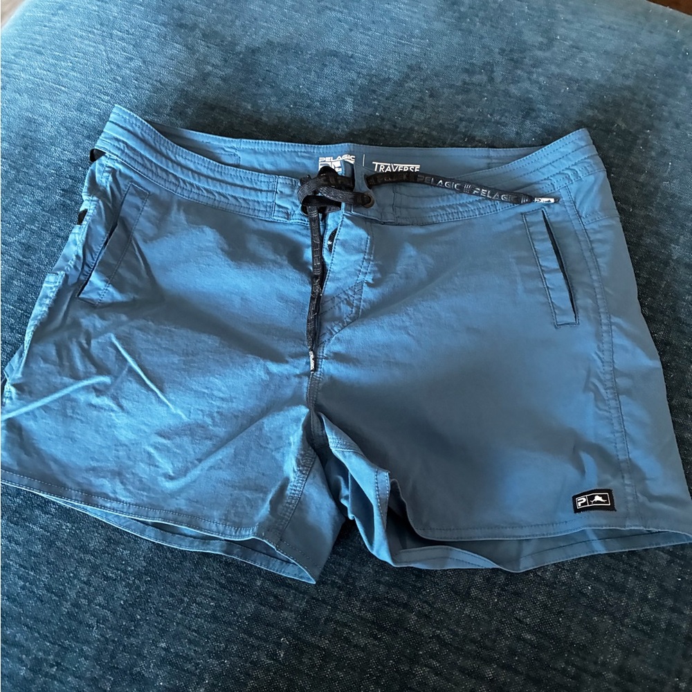 Pelagic Blue Fishing Shorts